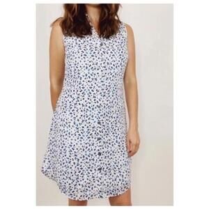 Cabi Camilla Leopard Button Up  Sleeveless Shirtdress  Size Small. Casual Work